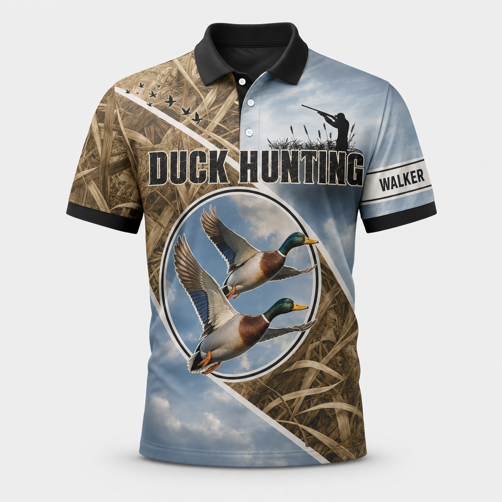 Duck Hunting AOP Polo with Custom Name - Personalized Polo shirt - All over printed e7de9a53-175d-49e8-bad8-36085d7e4ae1.png