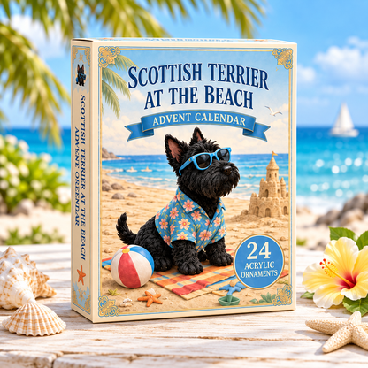Scottish Terrier Beach Advent Calendar 2026 - 24-Day Festive Countdown, Acrylic Charms Blind Box - Gift For Dog Lovers e8064200-c9a0-4aa1-85b1-a2034d266662-scottish-box.png