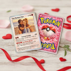 Pixel Art Couple - Personalized Poke Card For Couple