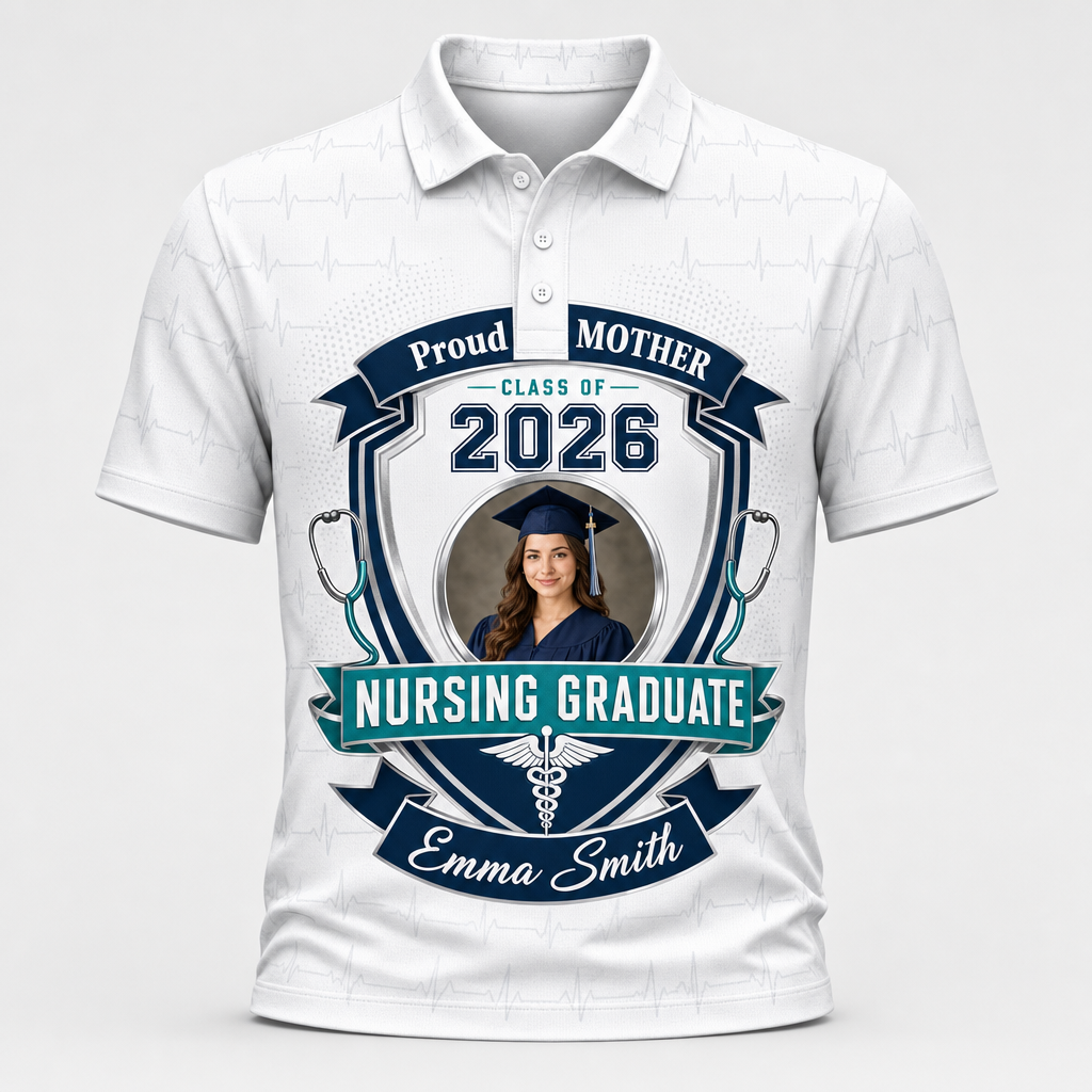 Proud Family of a Nursing Graduate — Photo Polo (Year & Name) - Personalized Polo shirt - All over printed e816cbdf-59d3-4d3a-a78a-2a56b68dd693.png