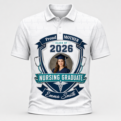 Proud Family of a Nursing Graduate — Photo Polo (Year & Name) - Personalized Polo shirt - All over printed e816cbdf-59d3-4d3a-a78a-2a56b68dd693.png