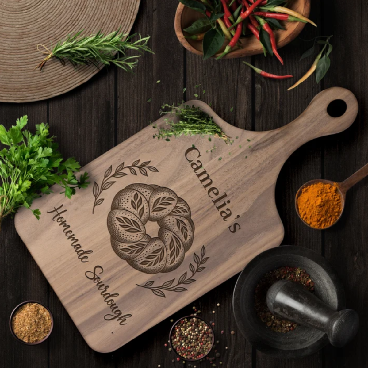 Custom Homemade Sourdough Gift For Sourdough Lovers Baking Lovers - Personalized Cutting Board e889692f-6421-42ef-b80f-2441685319bd-13.png