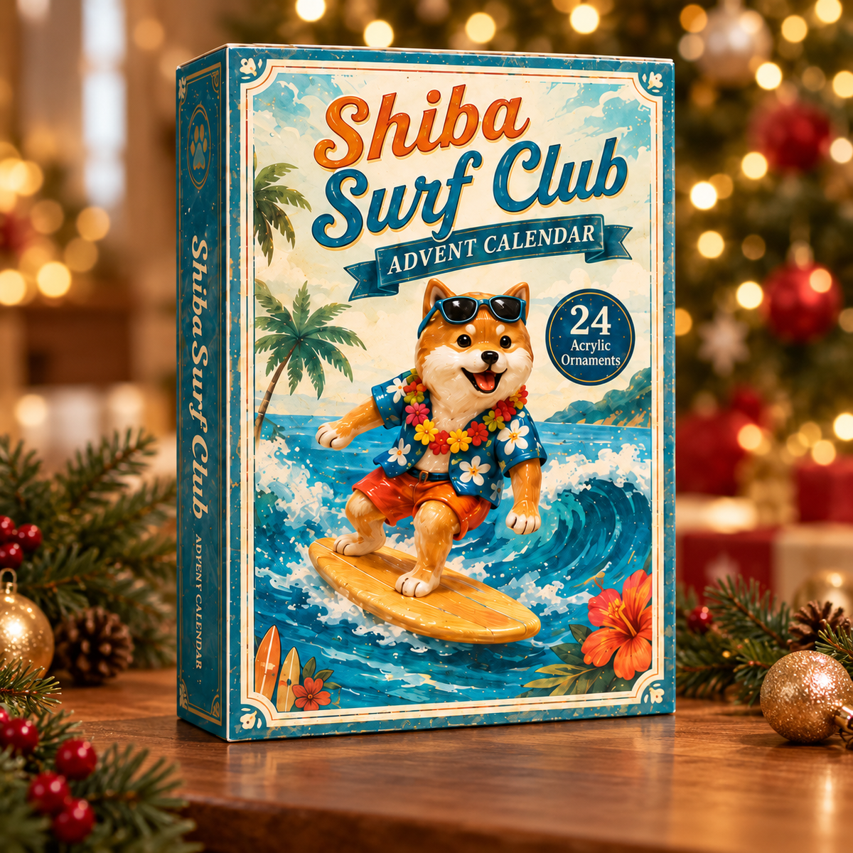 Shiba Surf Club Advent Calendar 2026 - 24-Day Festive Countdown, Acrylic Charms Blind Box - Gift For Dog Lovers e8bef976-1889-430d-a3c2-93e1485e62cc-shiba-box.png