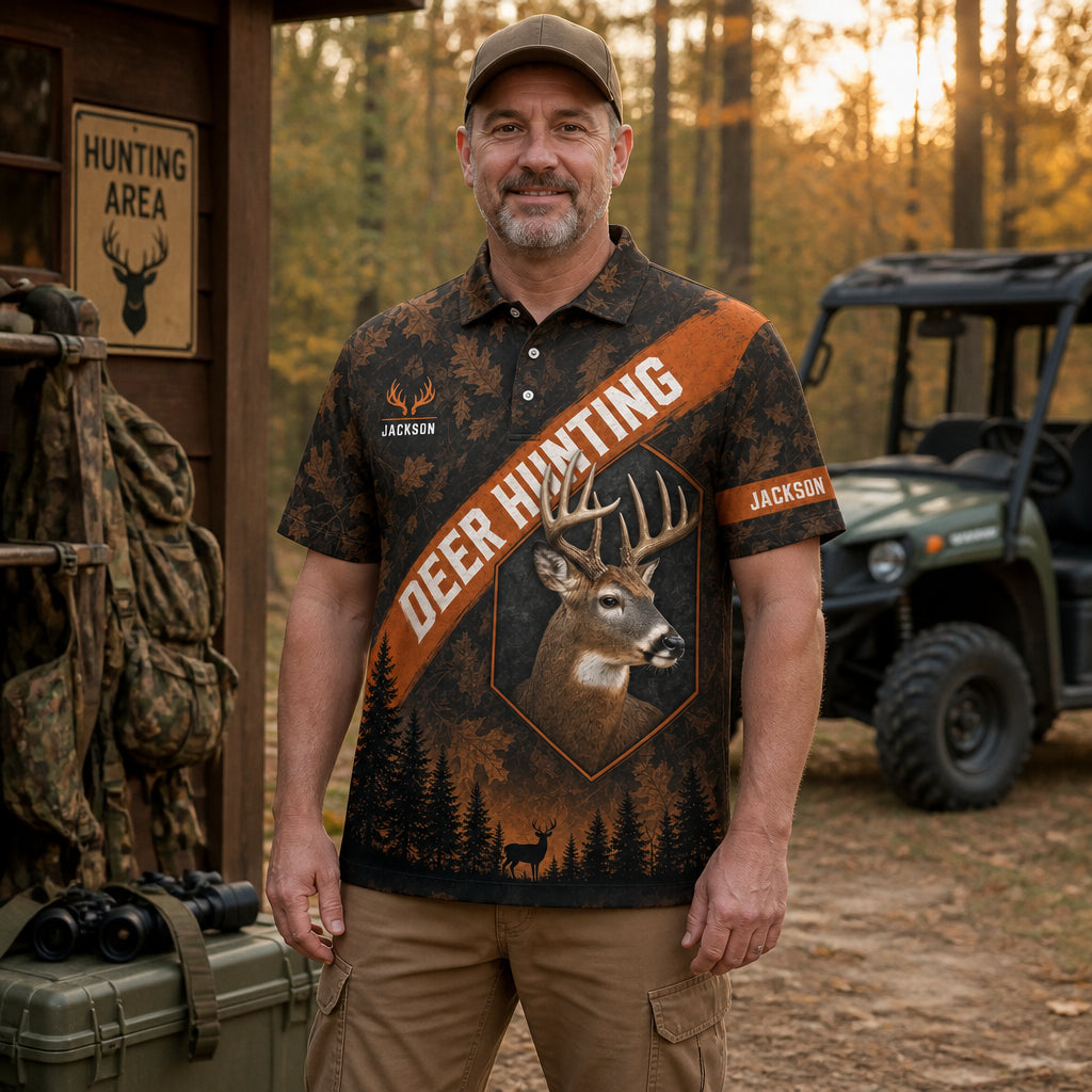 Deer Hunting Autumn AOP Polo – Custom Name - Personalized Polo shirt - All over printed e8c050bf-d96d-44c5-98c6-dcaf640a755e.jpg