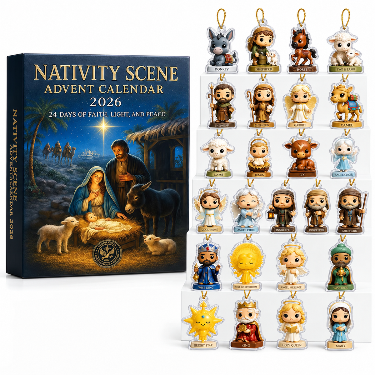 Nativity Scene Advent Calendar 2026, 2D Flat Acrylic Ornaments Box, Christmas Countdown, Nativity Lover Gift e8e613f4-7db4-40a8-89a1-068c0cfda780-Charm-trong-su-t-tr-n-l-ch-M-a-V-ng.png