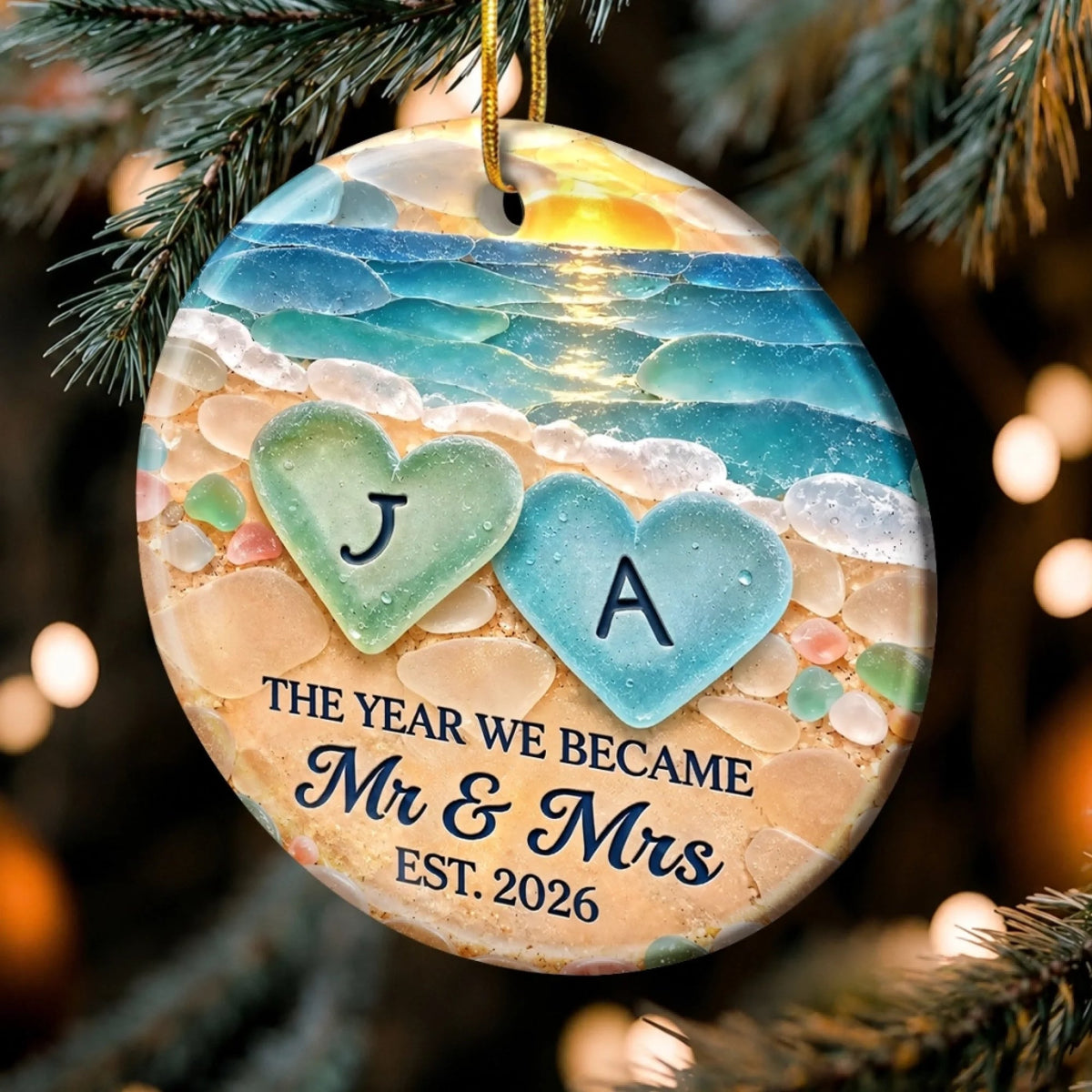 Custom First Christmas Ceramic Ornament - Personalized Anniversary Christmas Wedding Gifts For Husband And Wife, Him And Her - Making Our First Memories e940bf68-5576-4155-a4ae-96ef7e1f0fa6-banner-4.jpeg