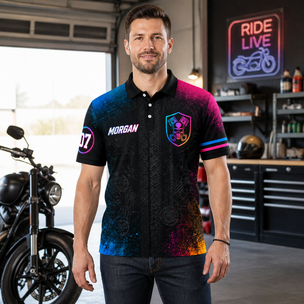 Neon Moto Skull Personalized AOP Polo - Personalized Polo shirt - All over printed e993f9a6-b262-4a62-b665-5abf66026a7f.jpg