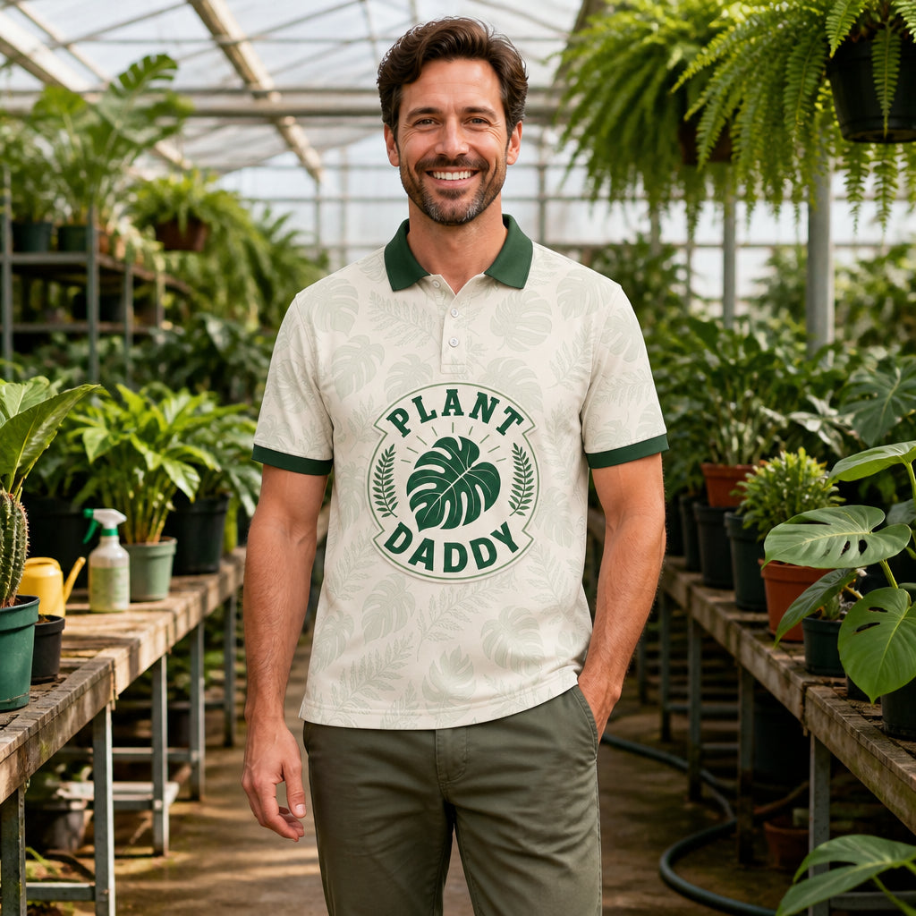 Plant Daddy Botanical Badge Polo - Polo shirt - All over printed e9cb85dc-f583-4a97-97c0-5864bb699590.jpg