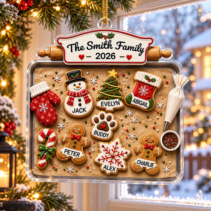 Personalized Family Gingerbread Christmas Ornament 2026, Custom Gingerbread Cookie Ornament with Pets Names, Family Holiday Keepsake Gifts e9f8ef48-28af-4f12-b204-e3616175c88f-banner-1.png