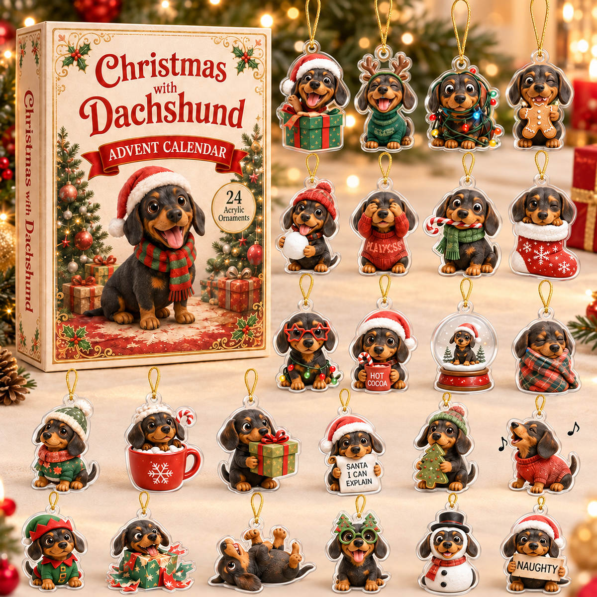 Christmas With Dachshund Advent Calendar 2026 - 24-Day Festive Countdown, Acrylic Charms Blind Box - Gift For Dachshund Lovers ea209174-be47-45ed-a7b5-422123d794da-dachshund-box-charms.png