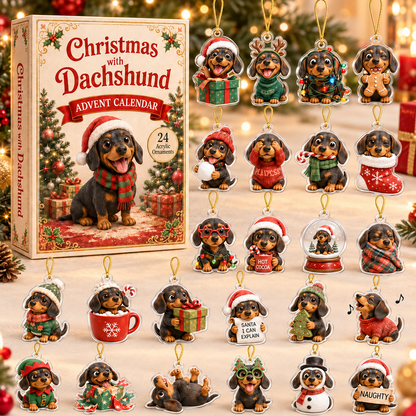 Christmas With Dachshund Advent Calendar 2026 - 24-Day Festive Countdown, Acrylic Charms Blind Box - Gift For Dachshund Lovers ea209174-be47-45ed-a7b5-422123d794da-dachshund-box-charms.png