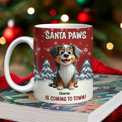 Custom Christmas Dog Mug - Personalized Christmas Birthday Gifts For Dog Lovers, Dog Dad And Mom, Dog Owners - Santa Paws ea2b5bf0-f9a1-4cbe-9dba-c81b0aab6a17-MK-5-s-ch.png