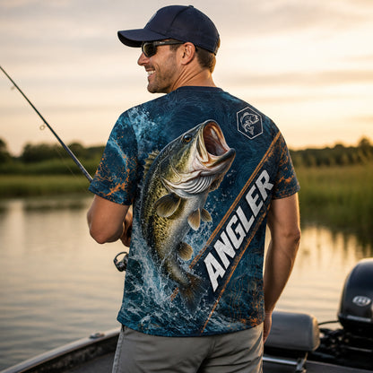 Personalized Largemouth Bass Angler AOP T‑Shirt - Personalized T-Shirt - All Over Printed ea4d52e4-a205-4190-80d9-d9ea5b5052a5.jpg