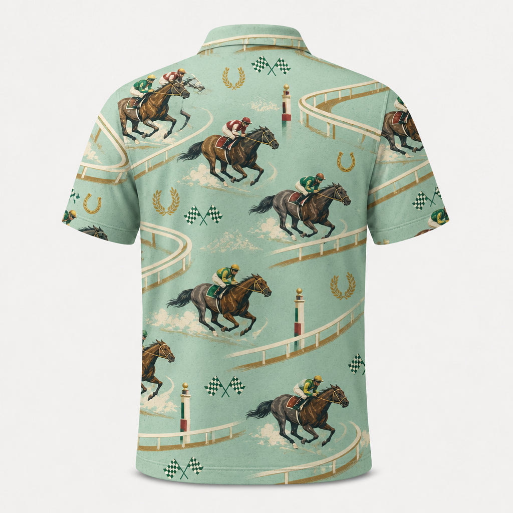 Derby Day Track Pattern AOP Polo - Polo shirt - All over printed ea7c0753-8c6b-4eb2-952d-3729315792a0.jpg