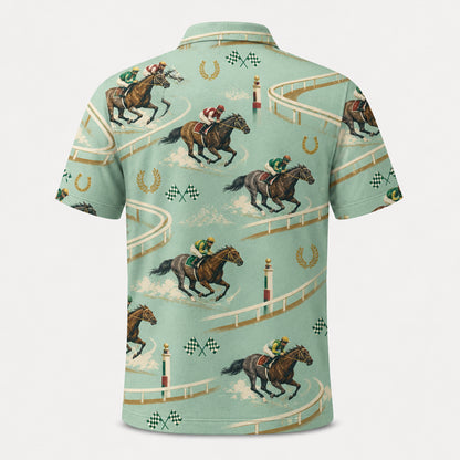 Derby Day Track Pattern AOP Polo - Polo shirt - All over printed ea7c0753-8c6b-4eb2-952d-3729315792a0.jpg