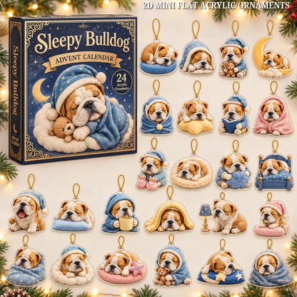 Sleepy Bulldog Advent Calendar 2026 - 24-Day Festive Countdown, Acrylic Charms Blind Box - Gift For Bulldog Lovers ea836686-ae5b-4488-b4e1-b5617db49c0a-bulldog-text.png