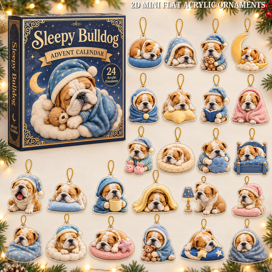 Sleepy Bulldog Advent Calendar 2026 - 24-Day Festive Countdown, Acrylic Charms Blind Box - Gift For Bulldog Lovers ea836686-ae5b-4488-b4e1-b5617db49c0a-bulldog-text.png