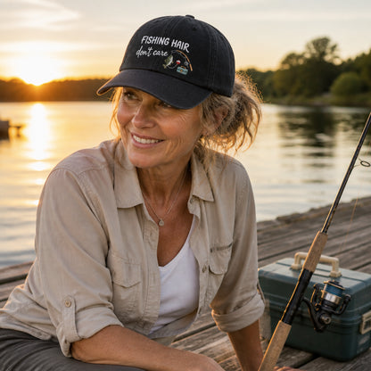 Fishing Hair Dont Care Cap - Lifestyle 1