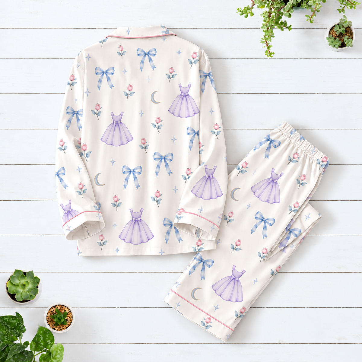Meet Me At Midnight Princesses Pajamas Set, Watercolor Princess Sleepwear, Cinderella Coquette Bow PJs, Fairytale Pajama Set for Women eb8d468f-32e8-4296-8bcc-5a8f6e7af860-B-tr-em-in-v-y-t-m-3-1-.png