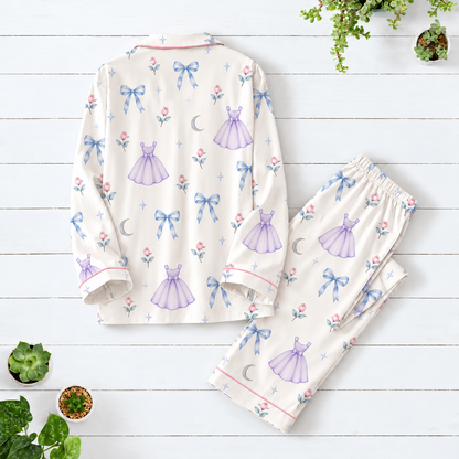 Meet Me At Midnight Princesses Pajamas Set, Watercolor Princess Sleepwear, Cinderella Coquette Bow PJs, Fairytale Pajama Set for Women eb8d468f-32e8-4296-8bcc-5a8f6e7af860-B-tr-em-in-v-y-t-m-3-1-.png