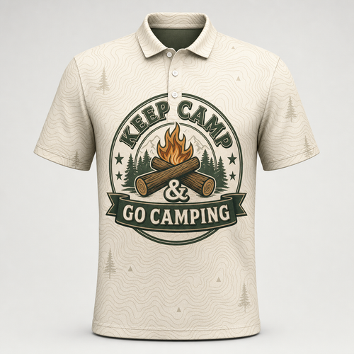 Keep Camp & Go Camping Topo-Badge AOP Polo - Polo shirt - All over printed ec081306-49a1-4c5c-8dd4-b14f2b84d7cb.png
