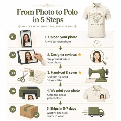 You Grow Girl Wildflower AOP Polo - Polo shirt - All over printed eca68c78-2a66-46cb-8799-1f929409bdb3.jpg