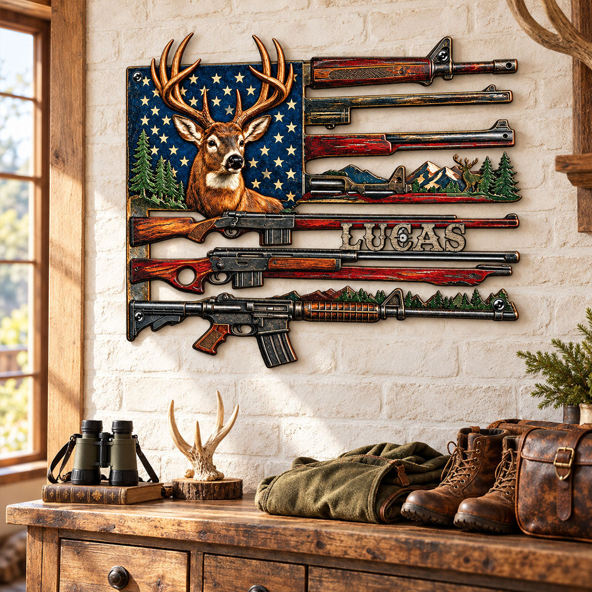 Deer Hunting Metal Wall Art - Custom Gifts for Him ecc4ac2b-7dcd-46ee-aaff-db02790318bf-2.jpg