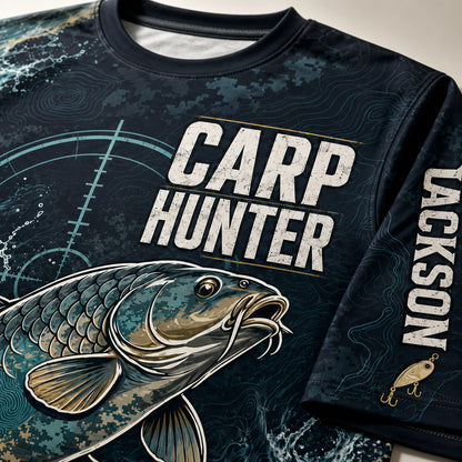 Carp Hunter AOP Tee — Personalized Name Sleeves - Personalized T-Shirt - All Over Printed ed274ded-2ce8-4ffe-8585-ba4980773c19.jpg