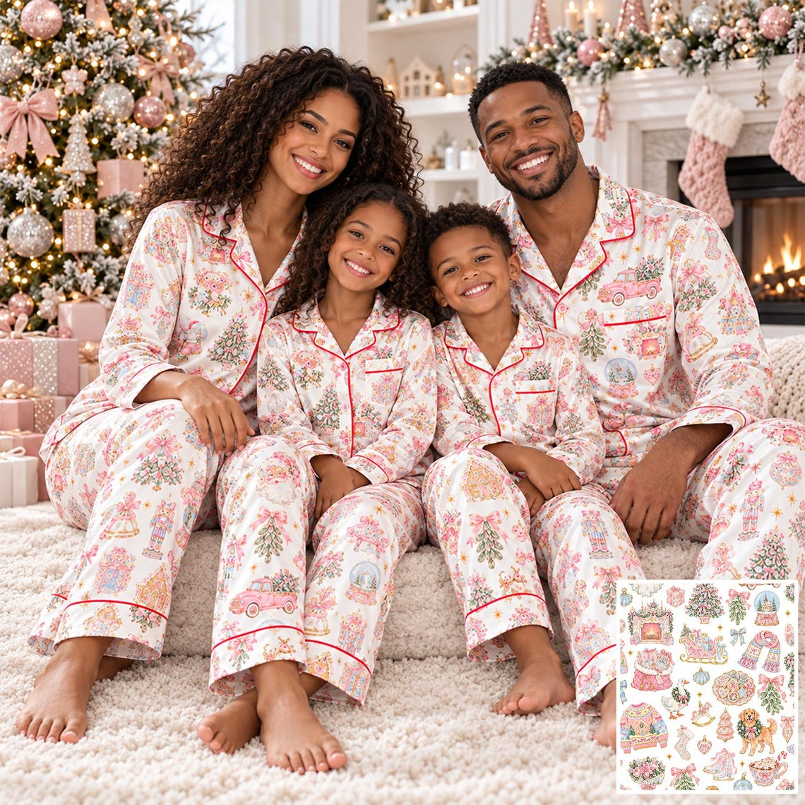 Matching Family Christmas Pajamas, Fancy Pink Grandmillennial Xmas PJs, ed7579f4-5a4c-44e9-bca9-8d17f7c82fe5-t-i-xu-ng-75-.png