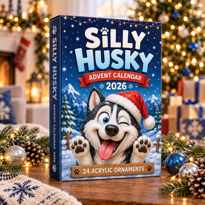 Silly Husky Advent Calendar 2026 - 24-Day Festive Countdown, Acrylic Charms Blind Box - Gift For Husky Lovers ee420780-4a3e-478f-bea6-1ed559b2ceb6-husky-box.png