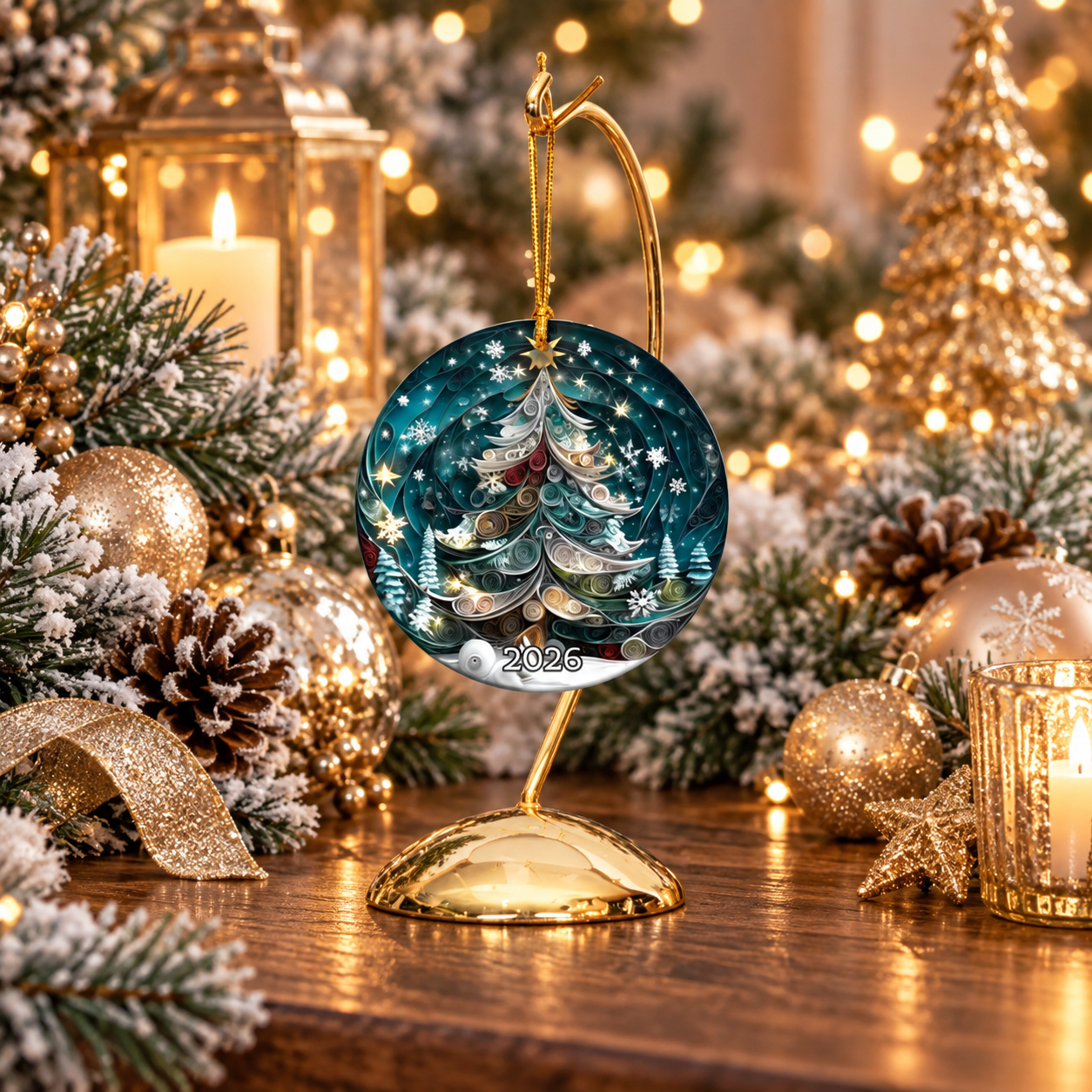 Winter Wonderland Personalized Christmas Tree Ornament – Custom Name Holiday Keepsake, Elegant Snowy Tree Decoration & Christmas Gift ee4580aa-011e-417d-8a27-fa313442f8df-moc-8.png