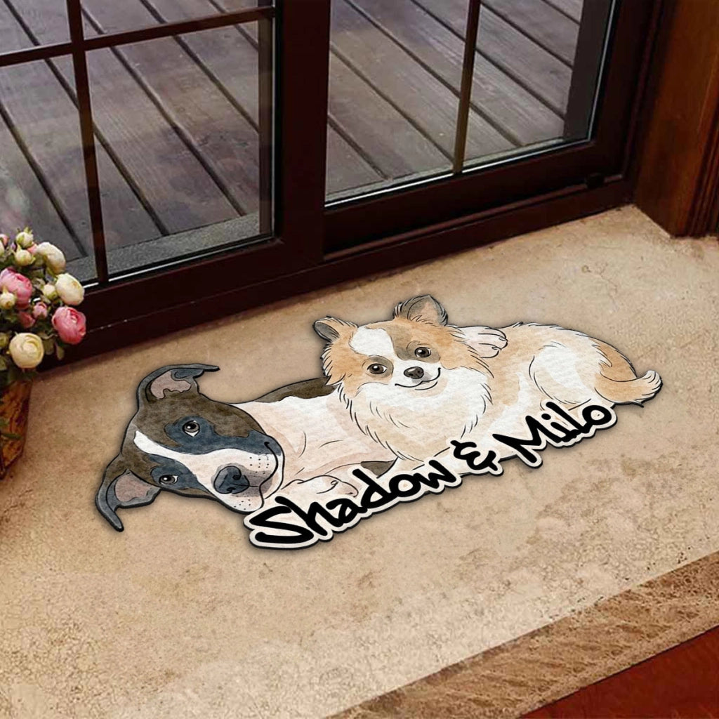 Personalized Dog-Shaped Doormat with Custom Name, Welcome Mat, Gift for Dog Lovers ee590bdc-4d4c-48a9-a057-22cda4aa0881-3.webp
