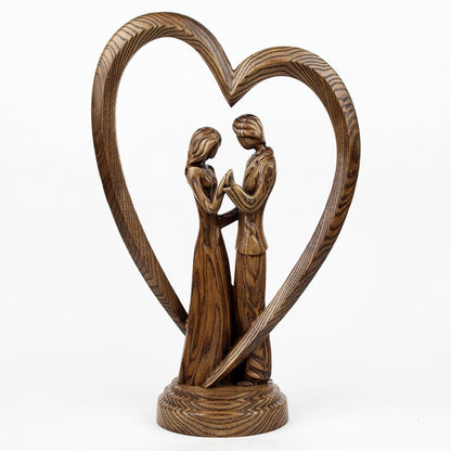 Wood Year Anniversary Gift for Couple – Romantic Valentines Day Wooden Sculpture, Gift For Couple ef51e70e-ff82-4f17-8d7d-503e0a28d320-il_794xN.6695307525_1v9r.jpg