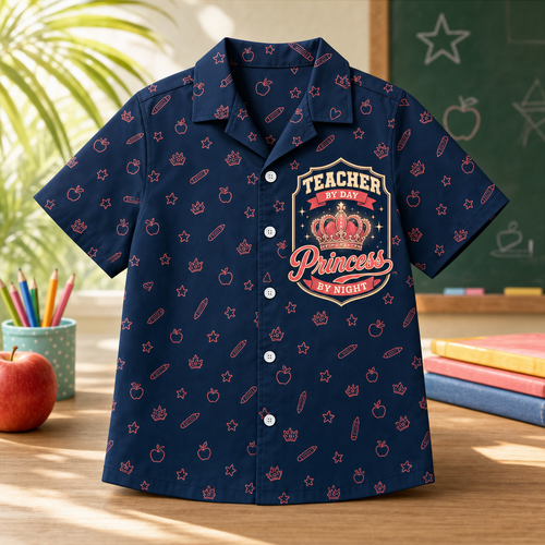 Teacher by Day, Princess by Night – Crown Badge Kids Hawaiian Shirt - Hawaiian Kids Shirt - AOP ef6f7b7f-0d9b-4e27-a55b-03133bb22e13.png