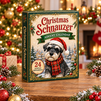 Christmas Schnauzer Advent Calendar 2026 - 24-Day Festive Countdown, Acrylic Charms Blind Box - Gift For Schnauzer Lovers ef799e4a-78ca-4389-aaa6-13a701a21a26-schnauzer-box.png