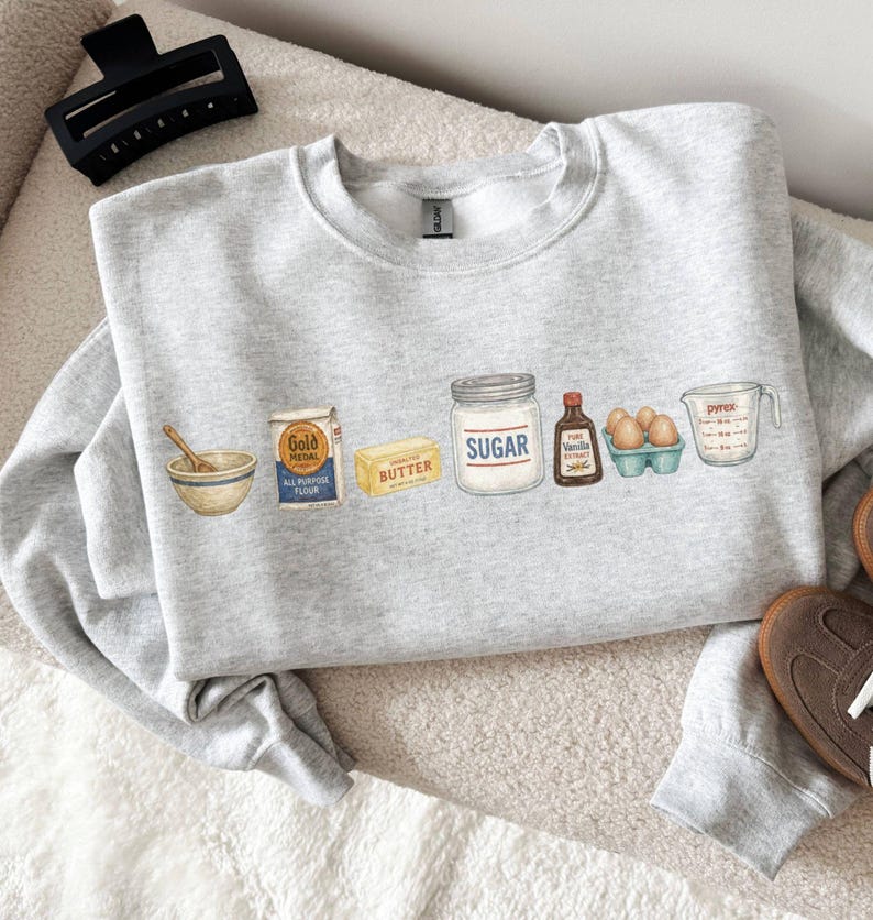 Baking Icons Crewneck Sweatshirt, Flour Mixer Rolling Pin Shirt, Freshly Baked Artisan Bread Shirt, Bakers Cookie Mom Shirt, Gift For Bakers, Cooker efb3c834-4208-46d1-ae45-5634ac9c40a6-il_794xN.8240037380_iqg6.jpg