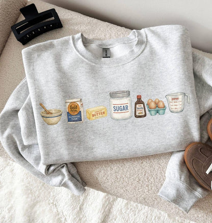 Baking Icons Crewneck Sweatshirt, Flour Mixer Rolling Pin Shirt, Freshly Baked Artisan Bread Shirt, Bakers Cookie Mom Shirt, Gift For Bakers, Cooker efb3c834-4208-46d1-ae45-5634ac9c40a6-il_794xN.8240037380_iqg6.jpg