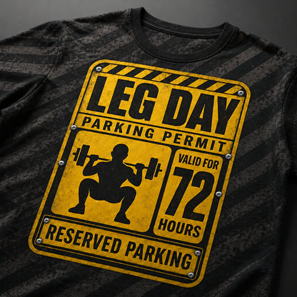Leg Day Parking Permit – 72 Hours Tee - T-Shirt - All over printed eff25417-c561-4364-bb53-fbd5848a52fc.jpg