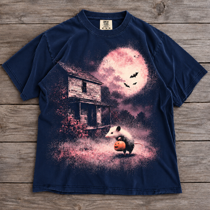 Possum After Dark Halloween T-Shirt – Funny Spooky Opossum Pumpkin Graphic Tee, Haunted House Moonlight Shirt for Weird & Wild Halloween Lovers eff7610b-14d0-4712-aeaa-d2c96e68390e-chu-t-xanh.png