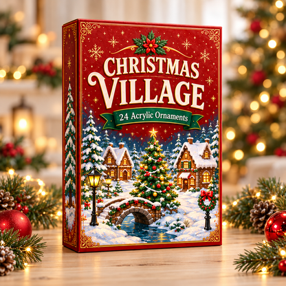 Christmas Village Moments Advent Calendar 2026 - 24-Day Festive Countdown, Acrylic Charms Blind Box - Gift For Family & Friends f059e286-b842-4711-9318-0a7d69504485-village-box.png