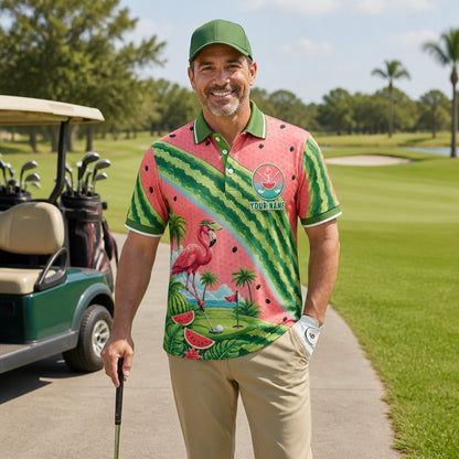 Watermelon Flamingo Golf AOP Polo – Team + Player Name - Personalized Polo shirt - All over printed f0685574-3493-4401-a16f-cfca07485979.jpg