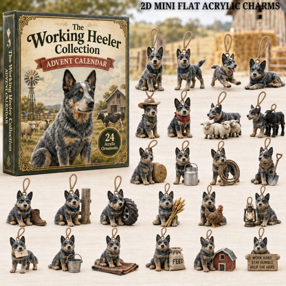 Working Heeler Collection Advent Calendar 2026 - 24-Day Festive Countdown, Acrylic Charms Blind Box - Gift For Dog Lovers f14cb3d6-2b90-42d1-885c-a2f83df02212-heeler-text.png