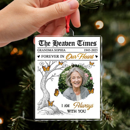Custom Photo Acrylic Ornament - Personalized Christmas Memorial Sympathy Gifts For Loss Of Mom, Dad - Peaceful Rest In Angel Wings f24a728e-5802-4b39-8fd2-6db90d071f01-3_5.jpg
