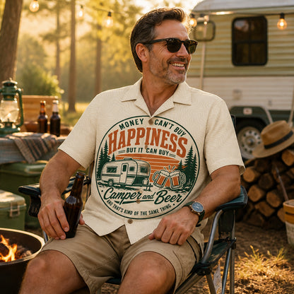Camper & Beer Happiness Hawaiian Shirt - Hawaiian Shirt - AOP f256fc5d-99be-4852-935f-30fe22f7224f.jpg