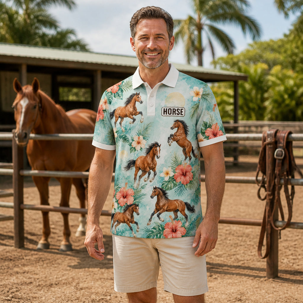 Tropical Horse AOP Polo - Polo shirt - All over printed f2c05cfe-bdc7-4cce-97d7-1780a582768d.jpg
