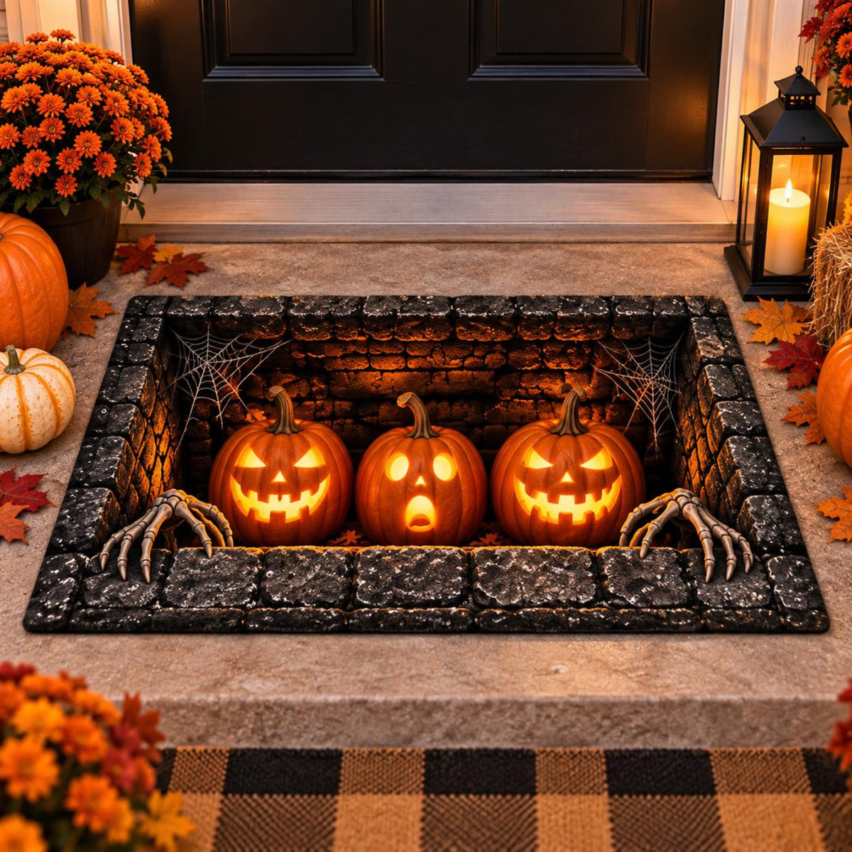 Scary Clown Halloween Doormat, 3D Illusion Horror Rug, Creepy Clown Welcome Mat, Spooky Red Balloon Door Mat, Haunted House Decor f2c0c16b-2ab5-48aa-abea-52cff3835390-3.jpg
