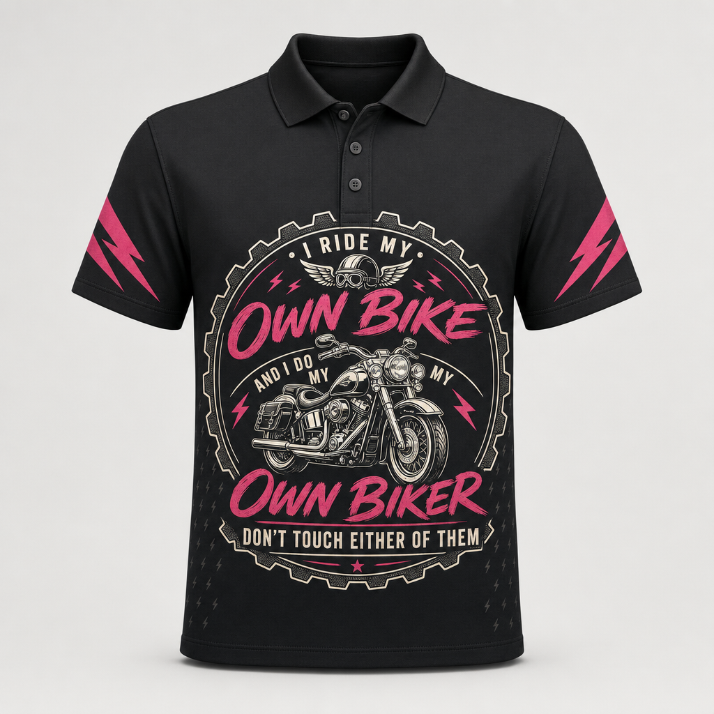 Own Bike, Own Biker — Women’s Biker AOP Polo - Polo shirt - All over printed f32d6f00-2709-41d0-a779-7e504c8d8ed1.png
