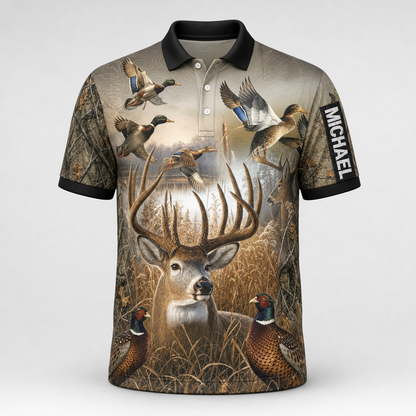 Wildlife Hunter AOP Polo – Custom Name - Personalized Polo shirt - All over printed f3525fe1-2bb9-4c30-887e-d3d203691285.png