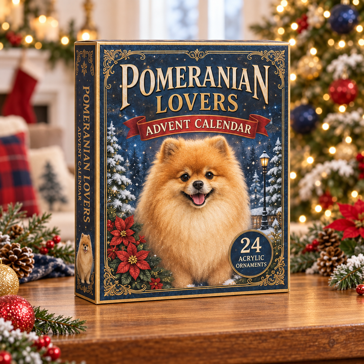 Classic Pomeranian Advent Calendar 2026 - 24-Day Festive Countdown, Acrylic Charms Blind Box - Gift For Dog Lovers f40ac61e-abf1-48f6-a8c7-e4097741c552-pomeranian-box.png