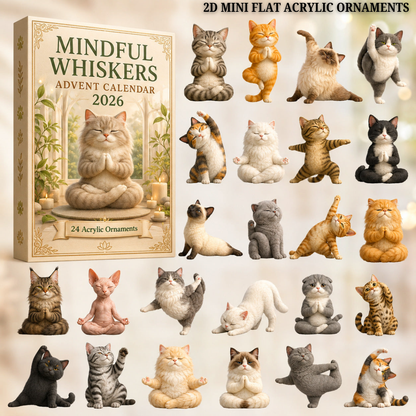 Mindful Whiskers Advent Calendar 2026 - 24-Day Festive Countdown, Acrylic Charms Blind Box - Gift For Yoga Lovers f4591f42-75be-4372-9f42-b78a3de71f0d-cat-text-2.png